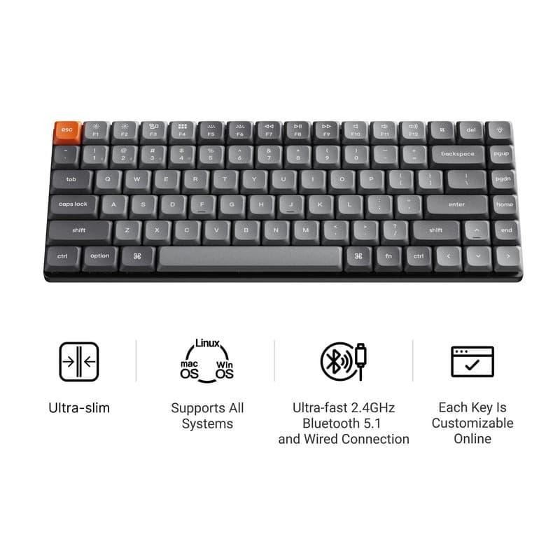 Keychron K3 Max QMK/VIA Wireless Custom Mechanical Keyboard