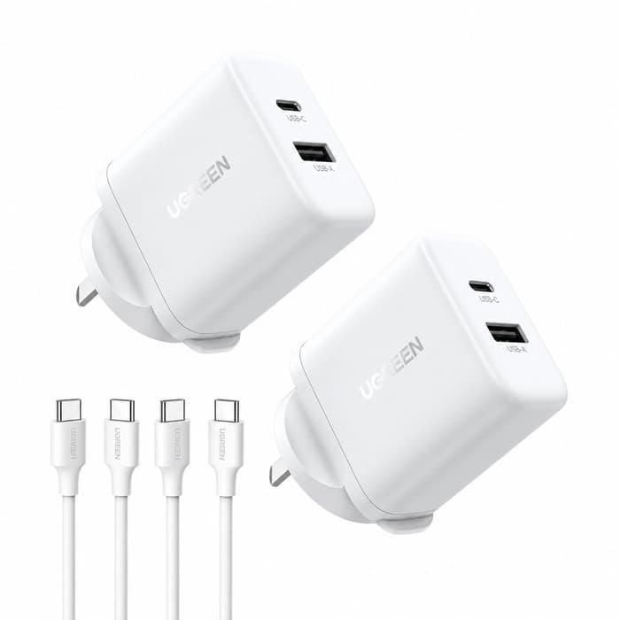 UGREEN Zapix 20W 2-Port Charger with USB-C Cable